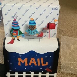 Colorful Winter Mailbox Decor